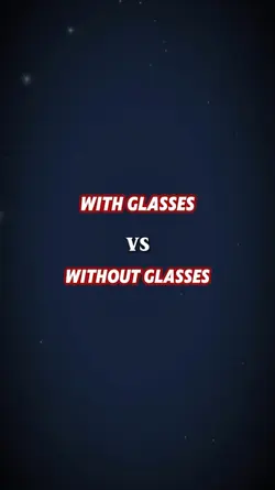 With glasses