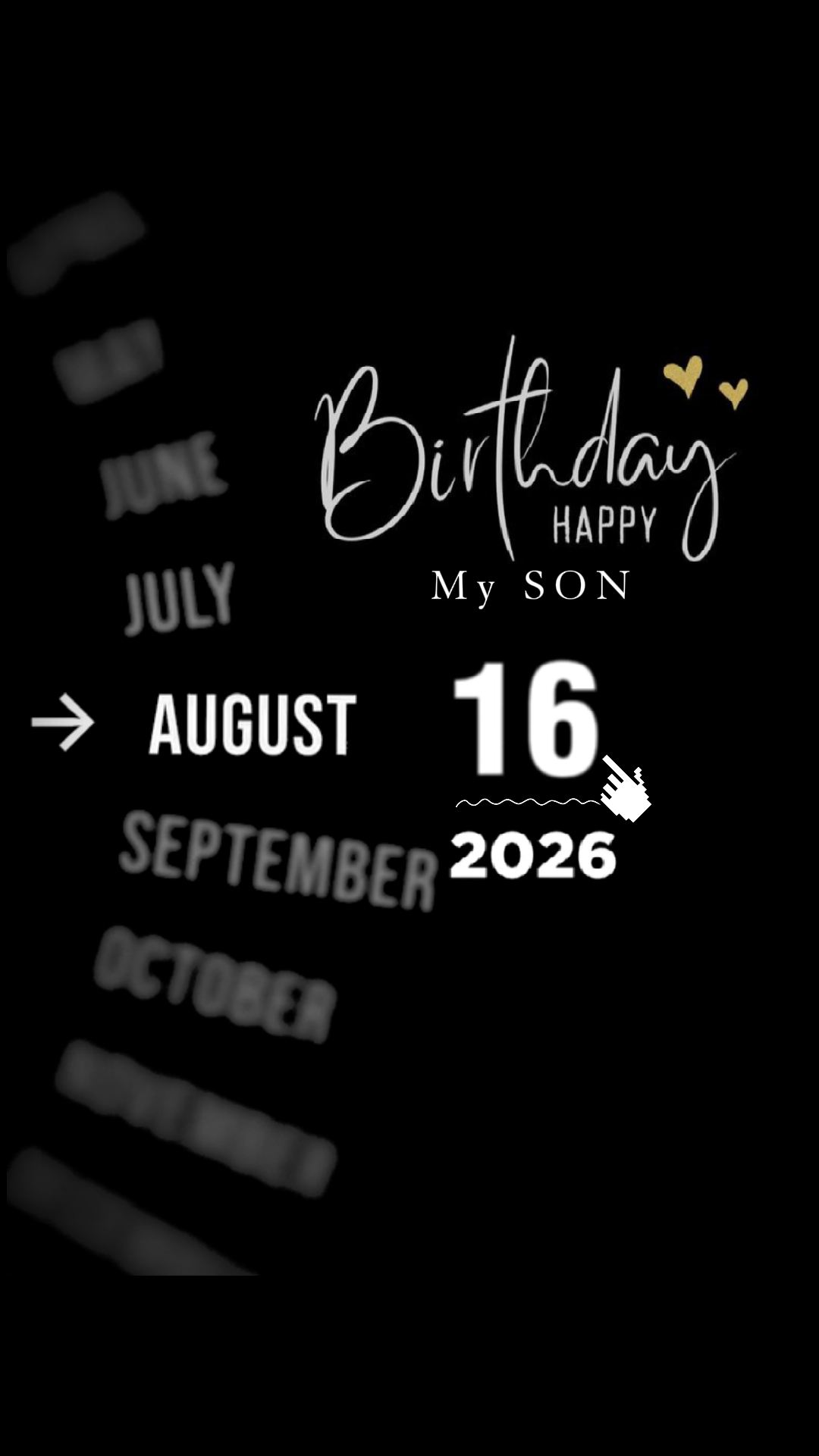 HBD SON 16 AUGUST