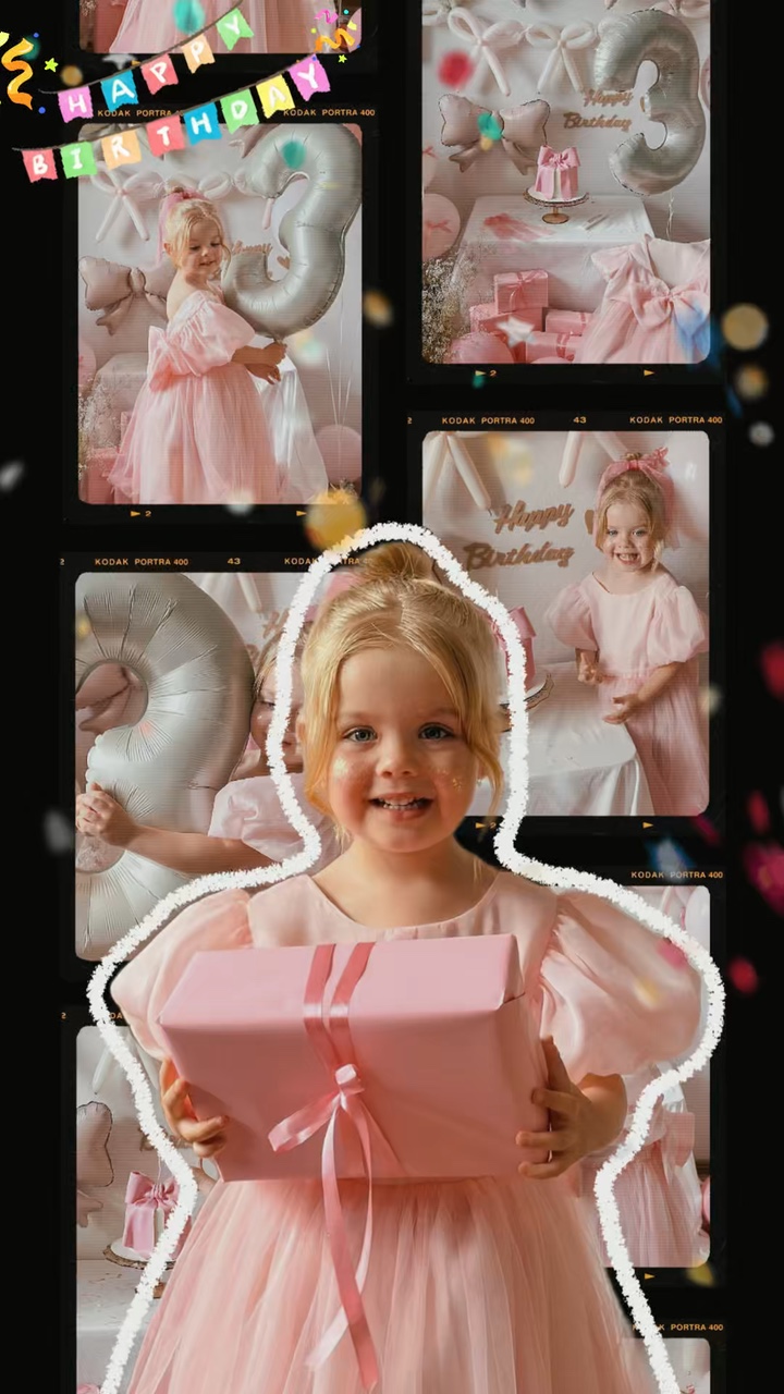 Birthday Film Scroll
