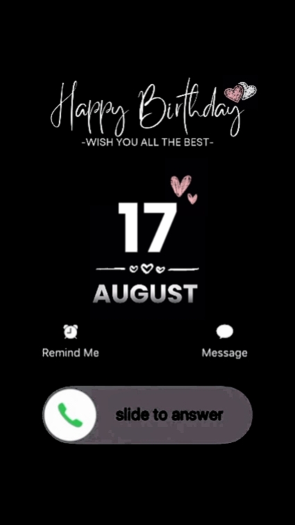 HBD mylove 17 august