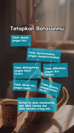 tetapkan batasanmu