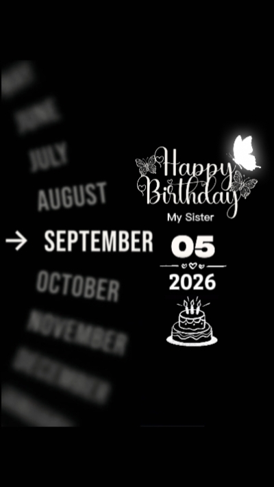 HBD Sister 5 Sept