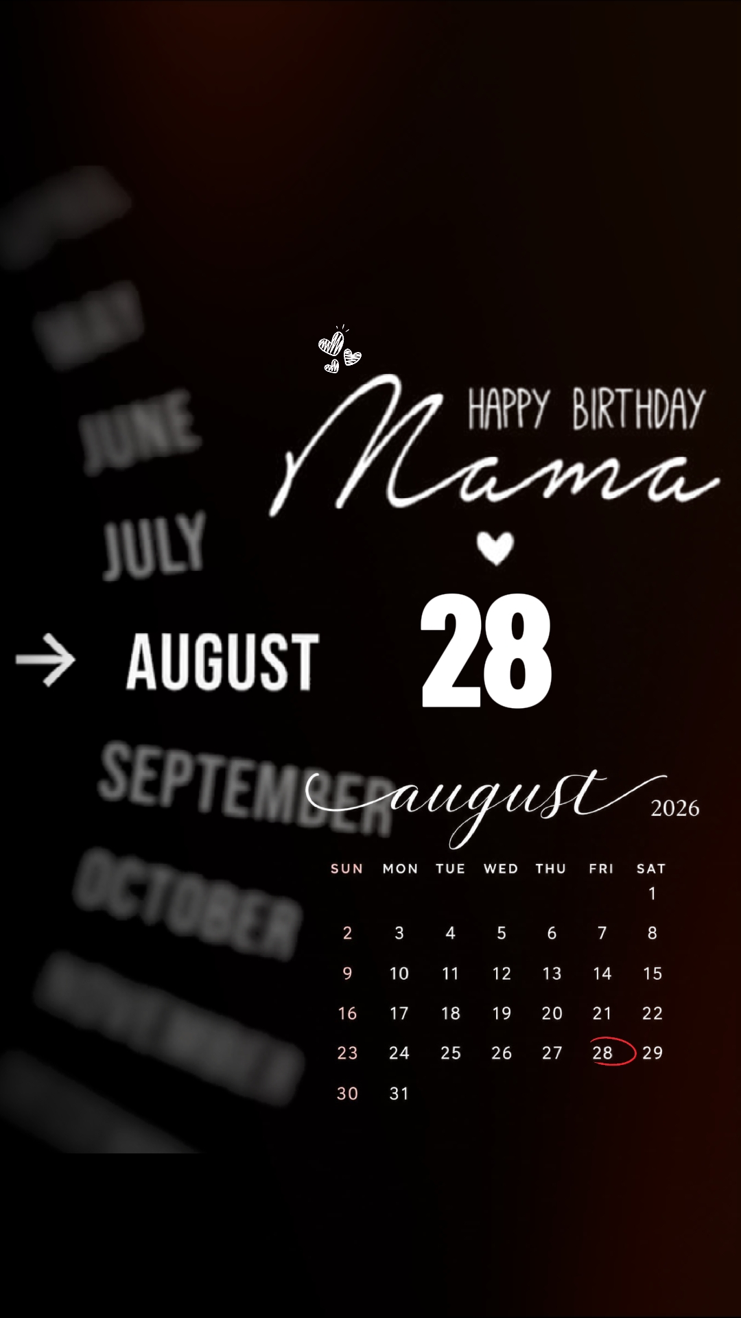 HBD 28 DE AGOSTO
