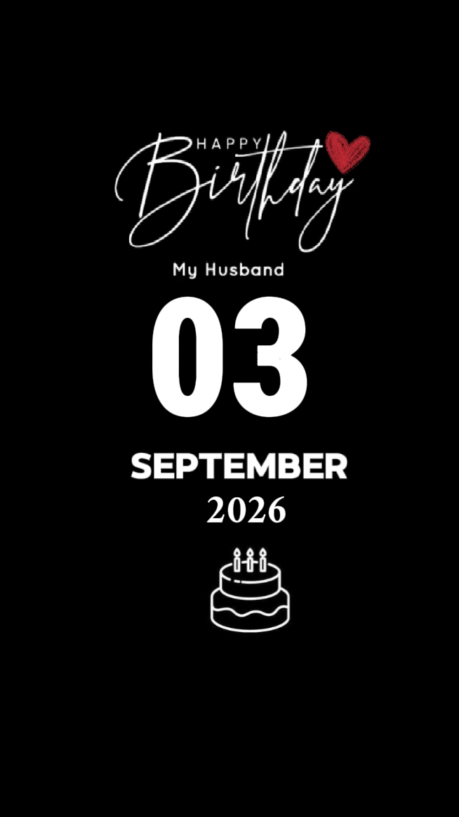 Hbd meu marido 03 set