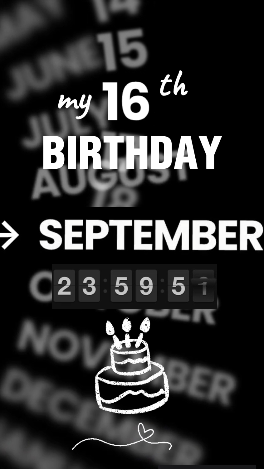 September, My 16th