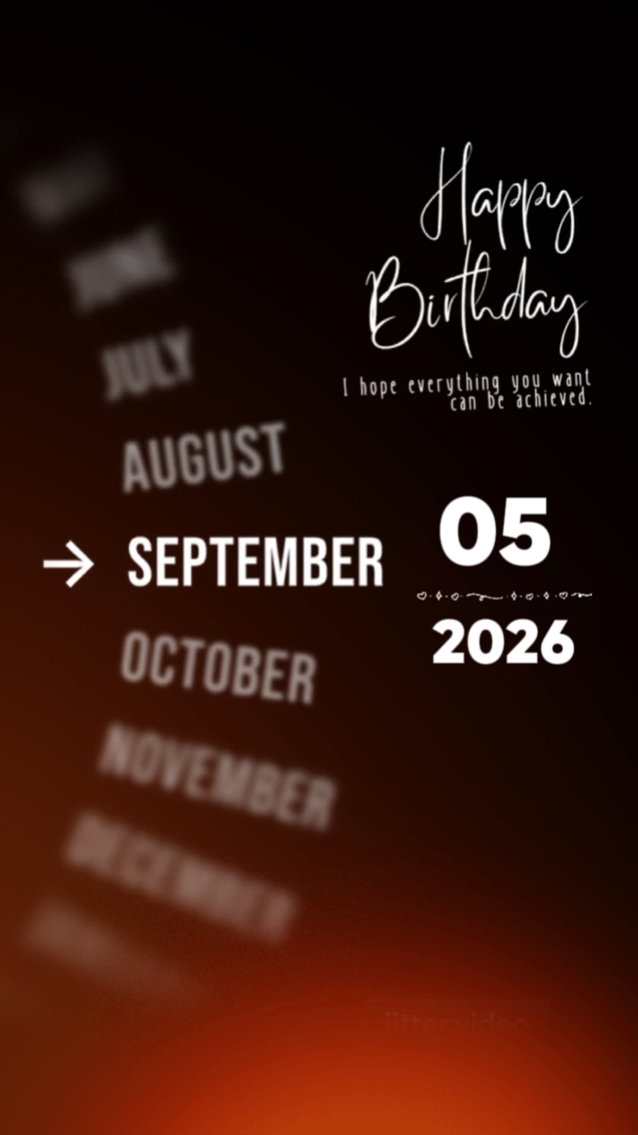 Birthday 5 September