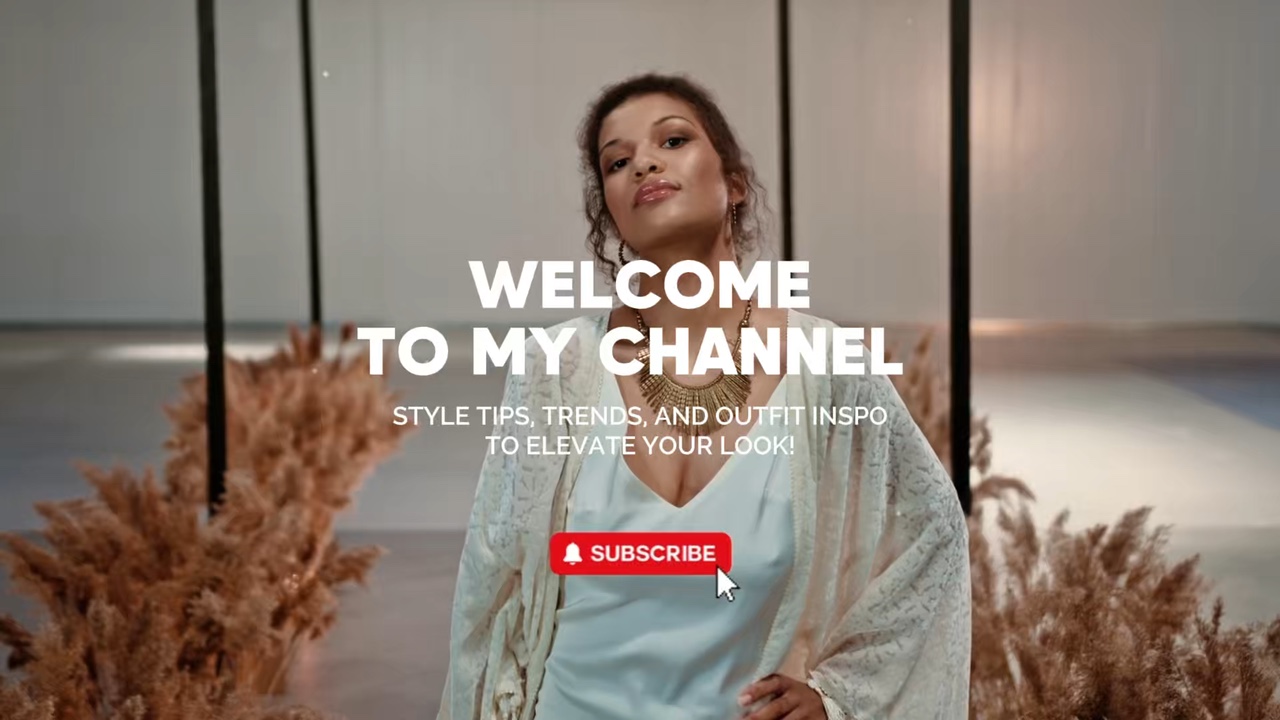 Youtube Intro Vorlage, Mode Thema, Minimalistischer Stil