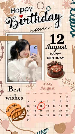 12 AUGUST HBD 2025