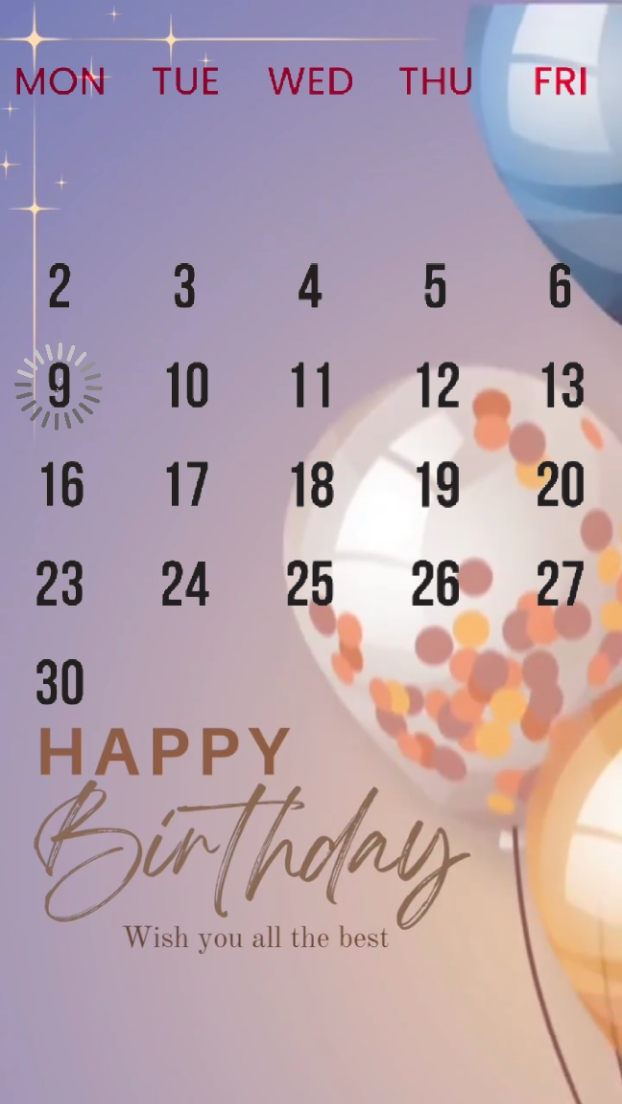 Happy birthday 9 