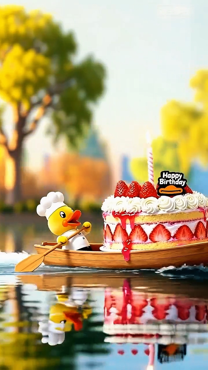 Pato de cumpleaños famoso