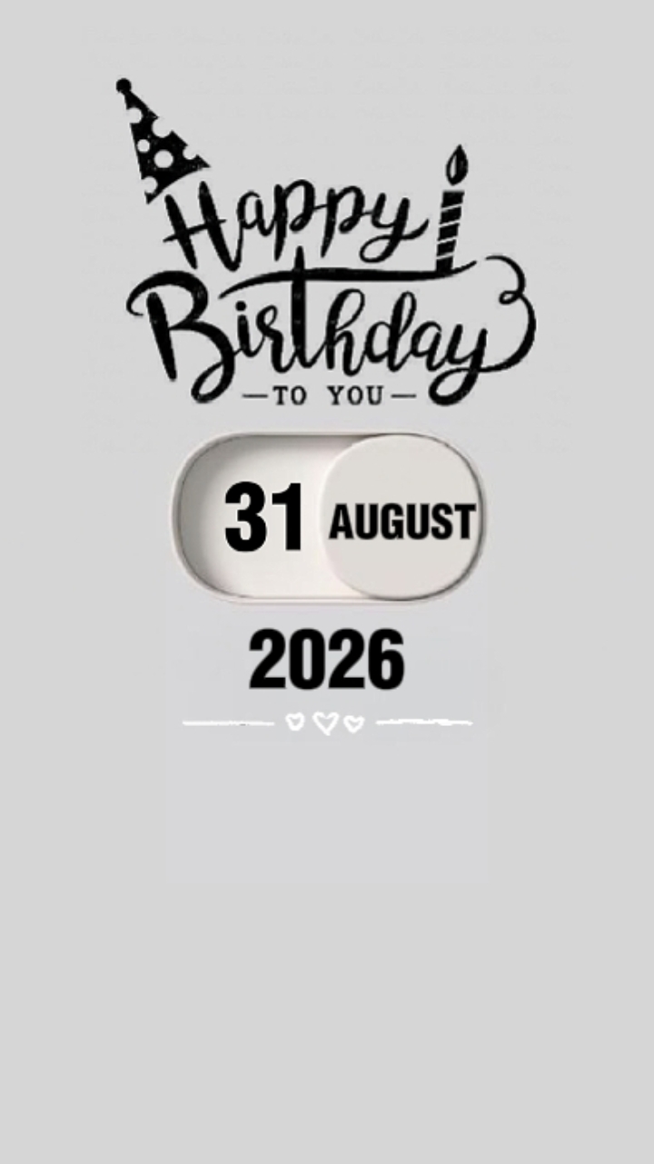 ANNIVERSAIRE 31 AOÛT 