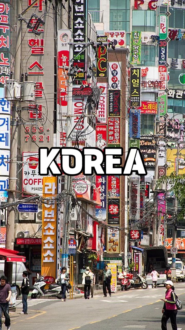 Plantilla de viaje a Corea
