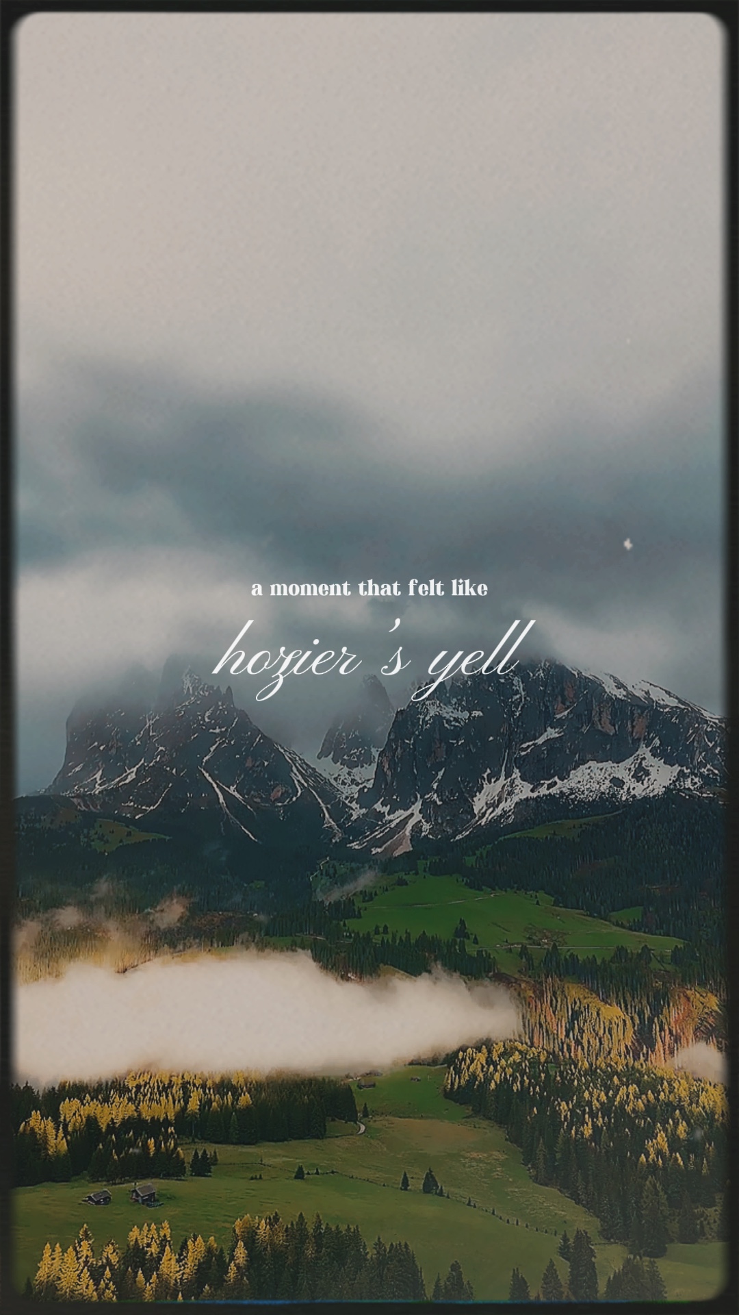 Hozier’s Yell 🍃✨