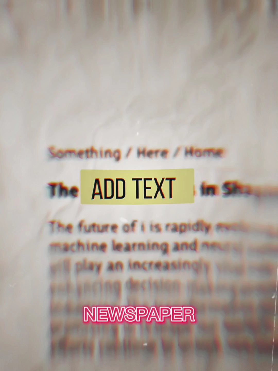 newspaper text edit