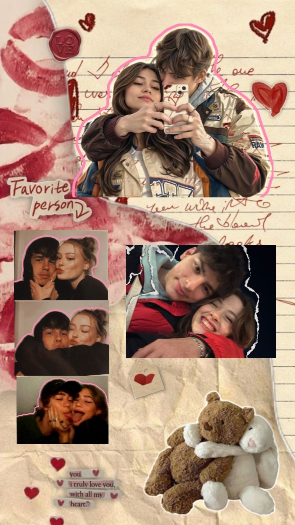 Fotocollage de pareja