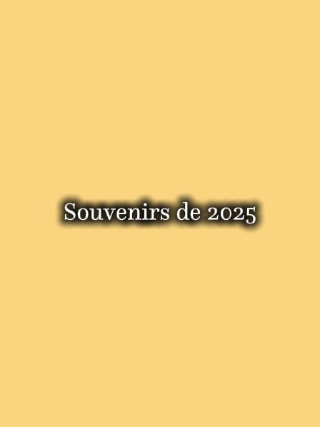 Souvenirs de 2025