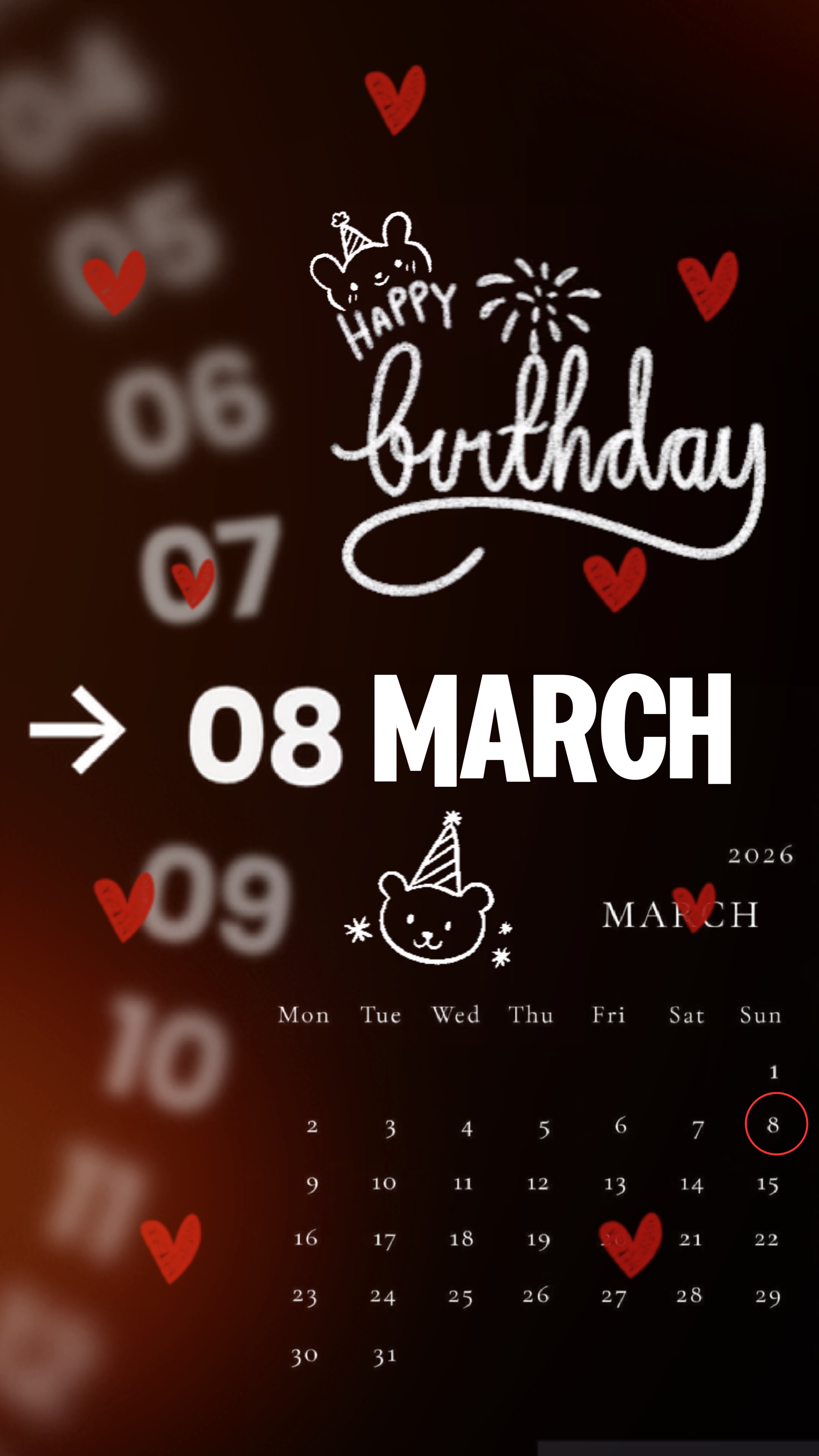 Birthday 8 March 