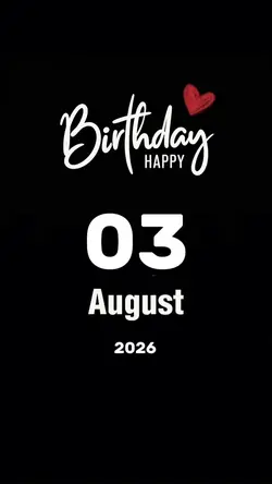 Hbd 03 August 2026