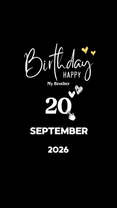 HBD Brother 20 SEPT