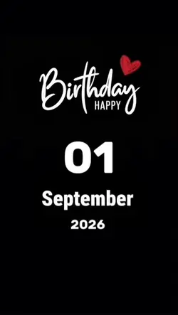 Hbd 01 September 