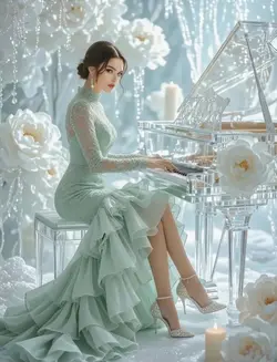Beauty on piano