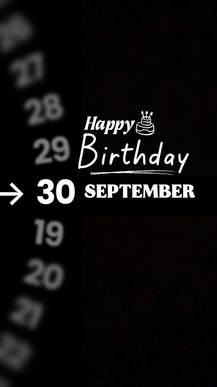 HBD 30 OCTOBER