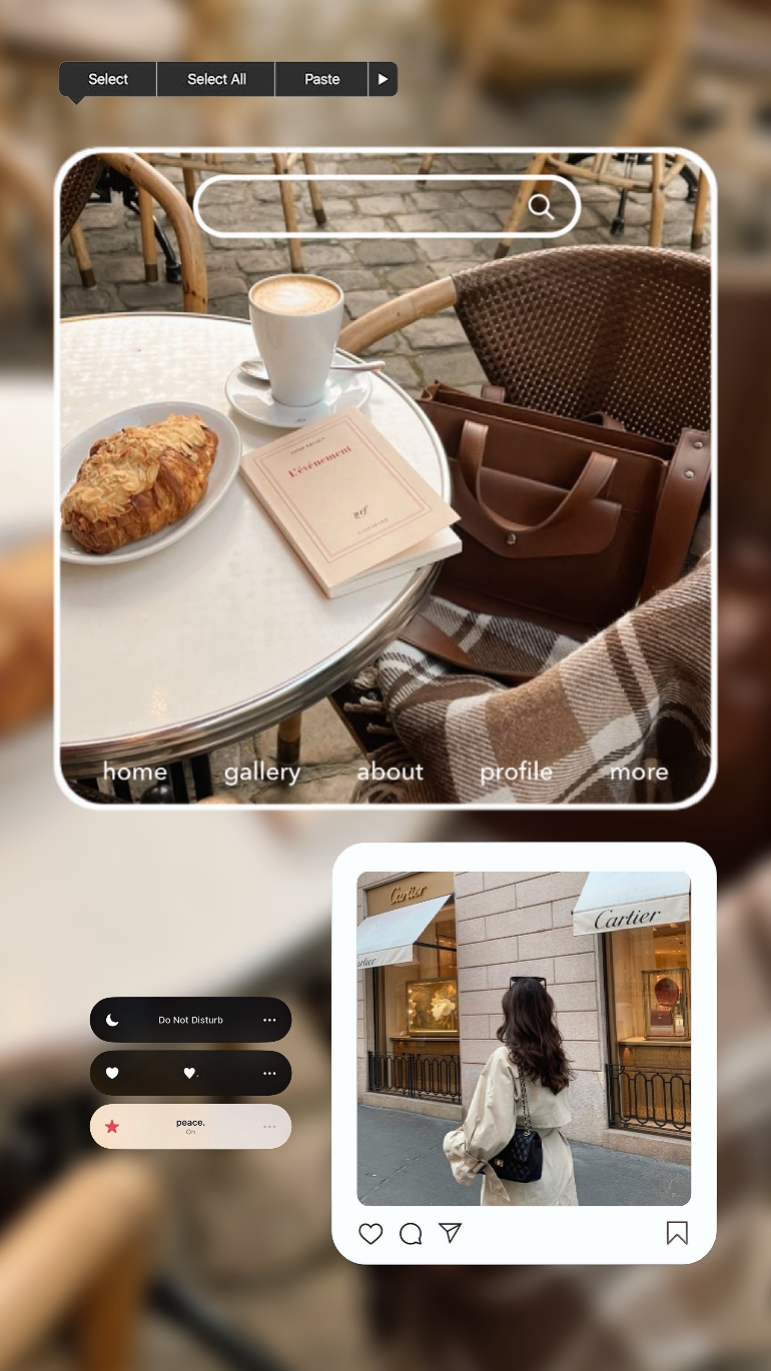 2 photos aesthetic