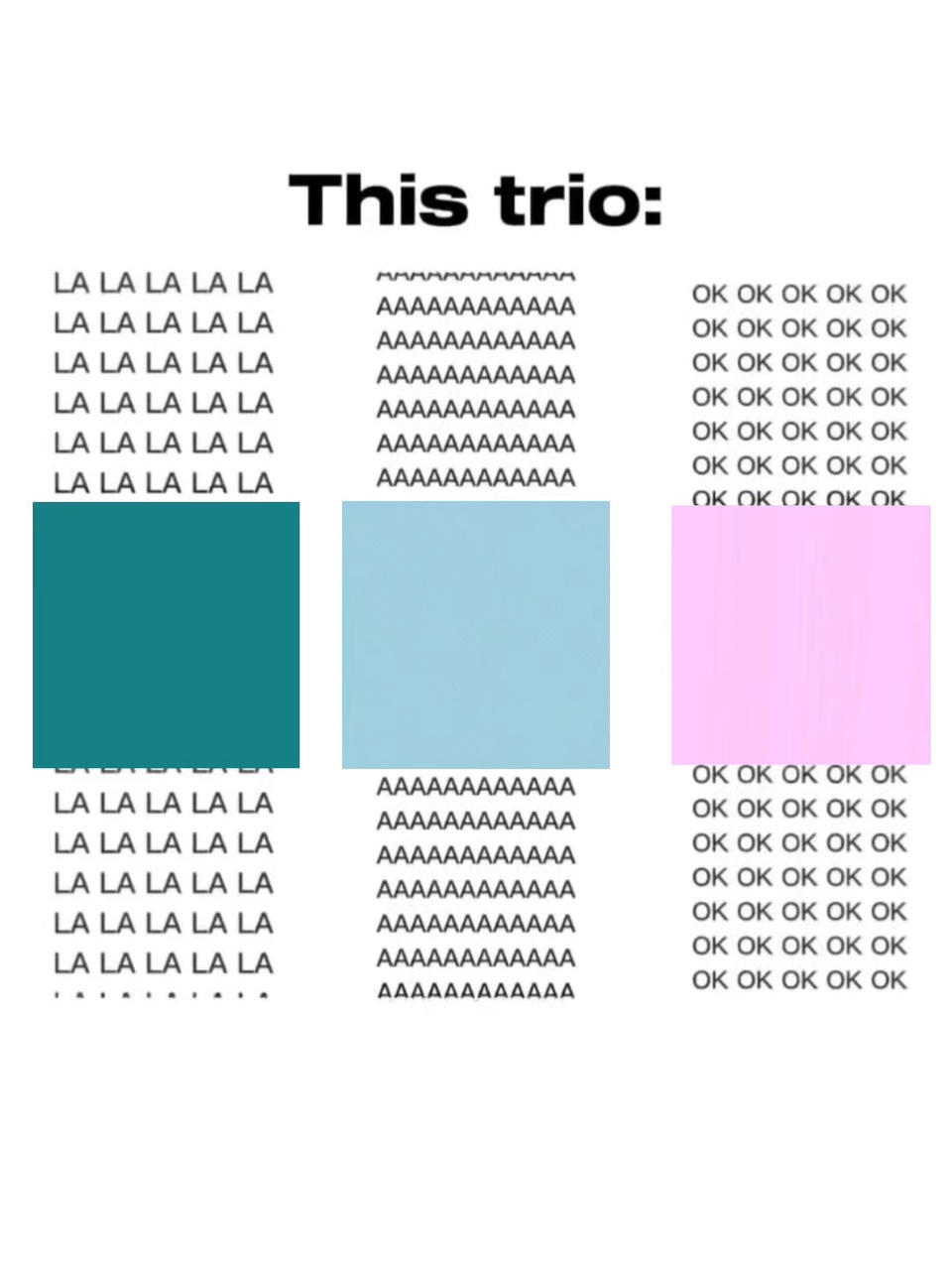 This trio