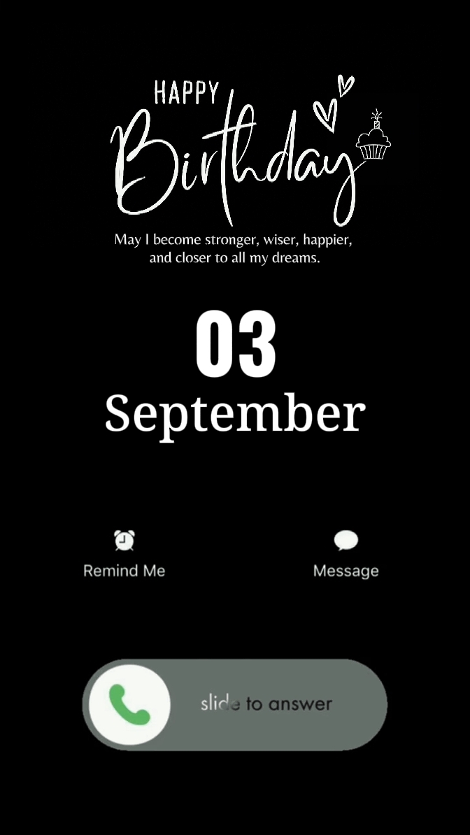 Birthday 3 September