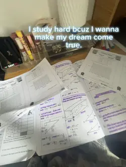 I study hard.