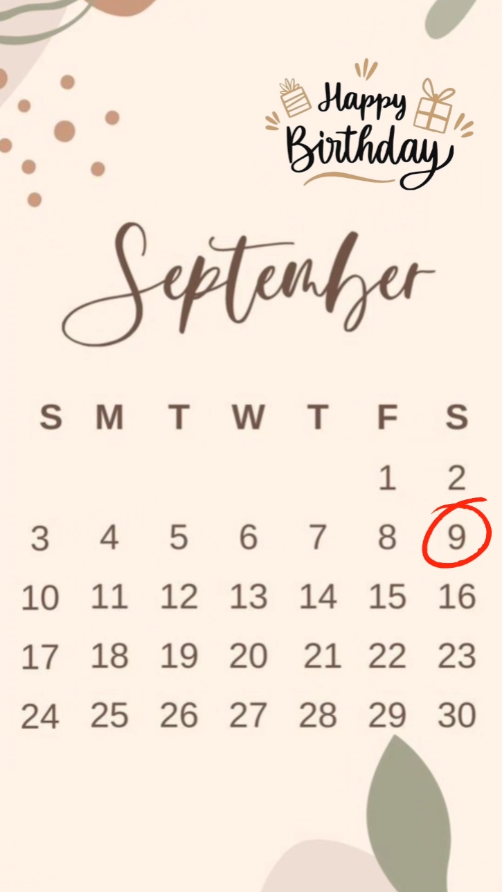 HBD 9 September