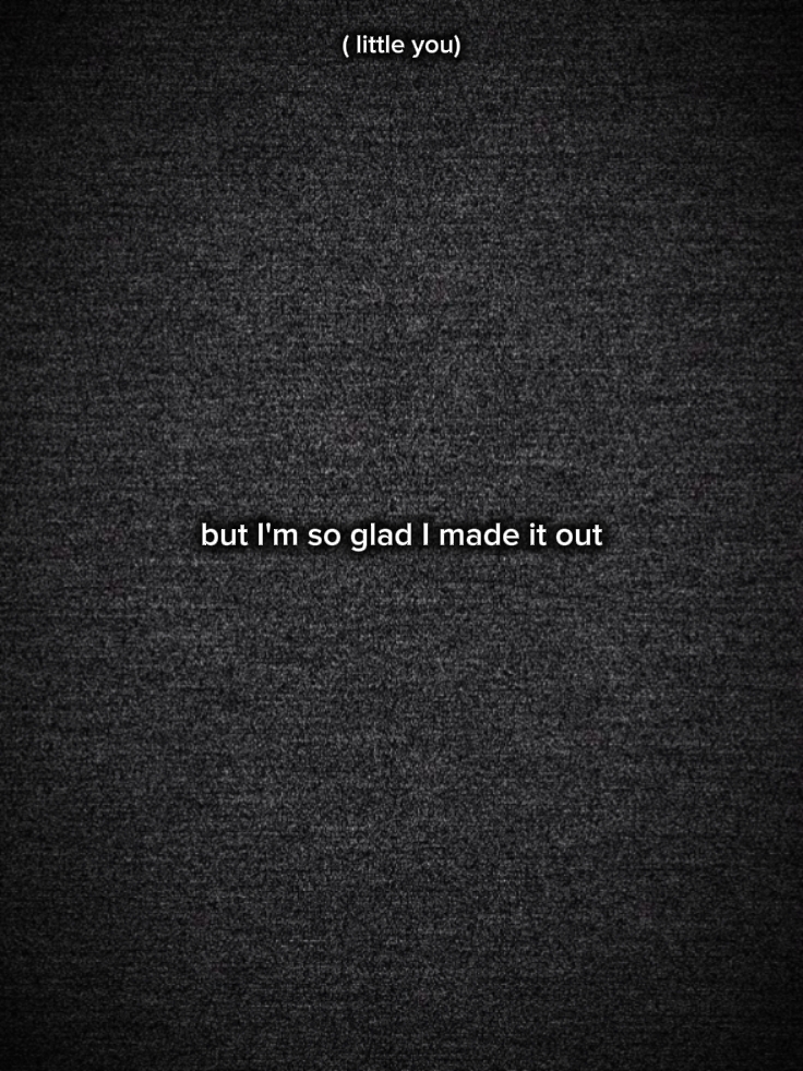 SO GLAD MADE IT OUT 