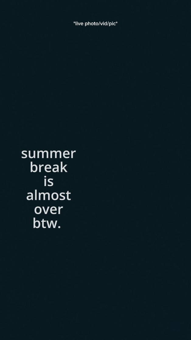 Sommerpause ist 