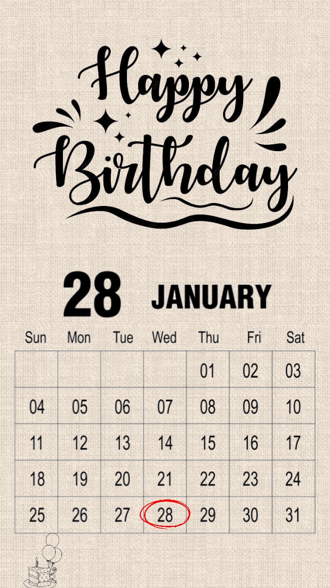 anniversaire 28 janvier