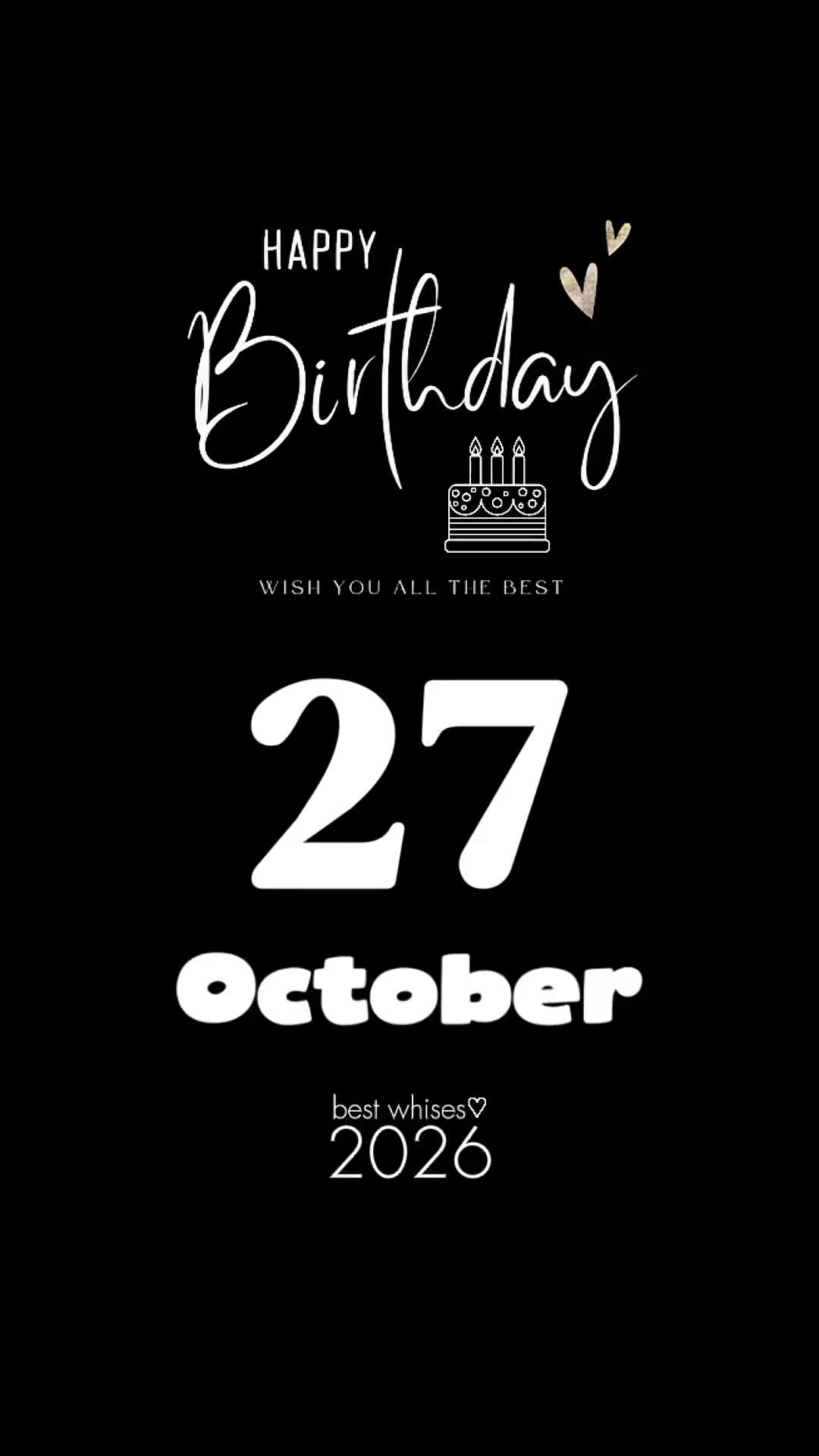 hbd 27 october 