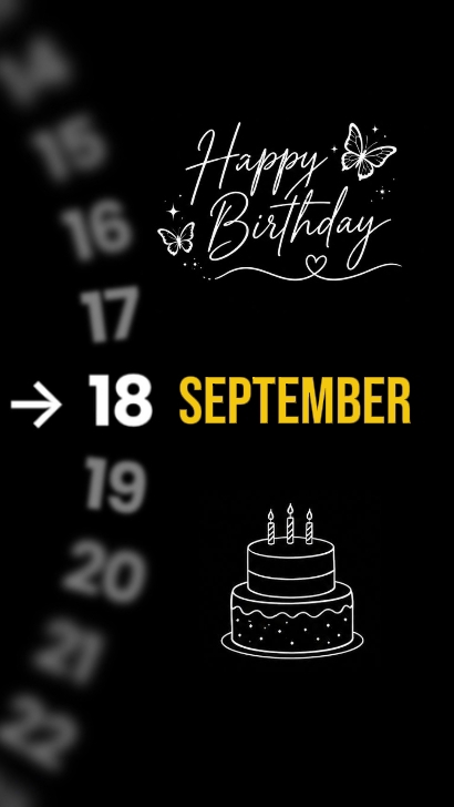HBD 18 SEPTEMBER 