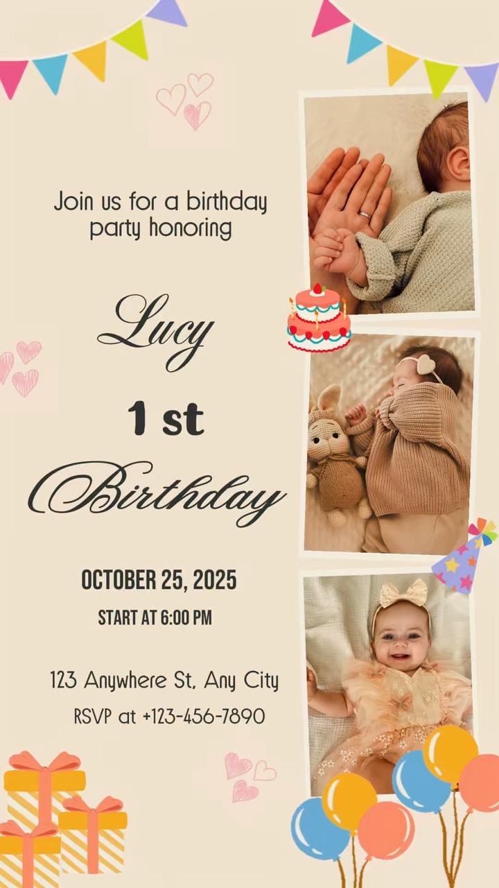 Invitation anniversaire 