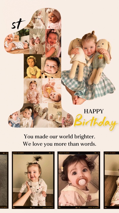 Selamat ulang tahun yang pertama 
