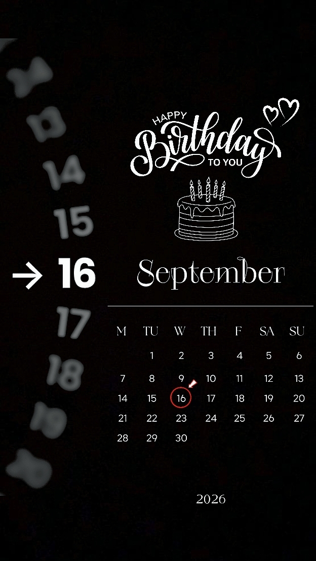 ANNIVERSAIRE 16 SEPTEMBRE