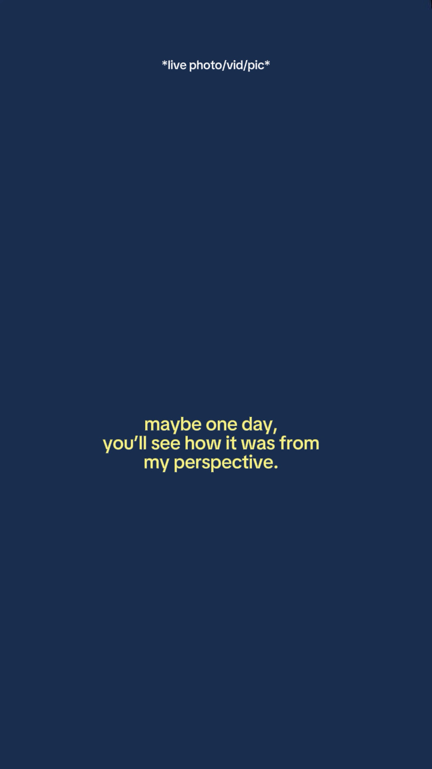 From my perspective 