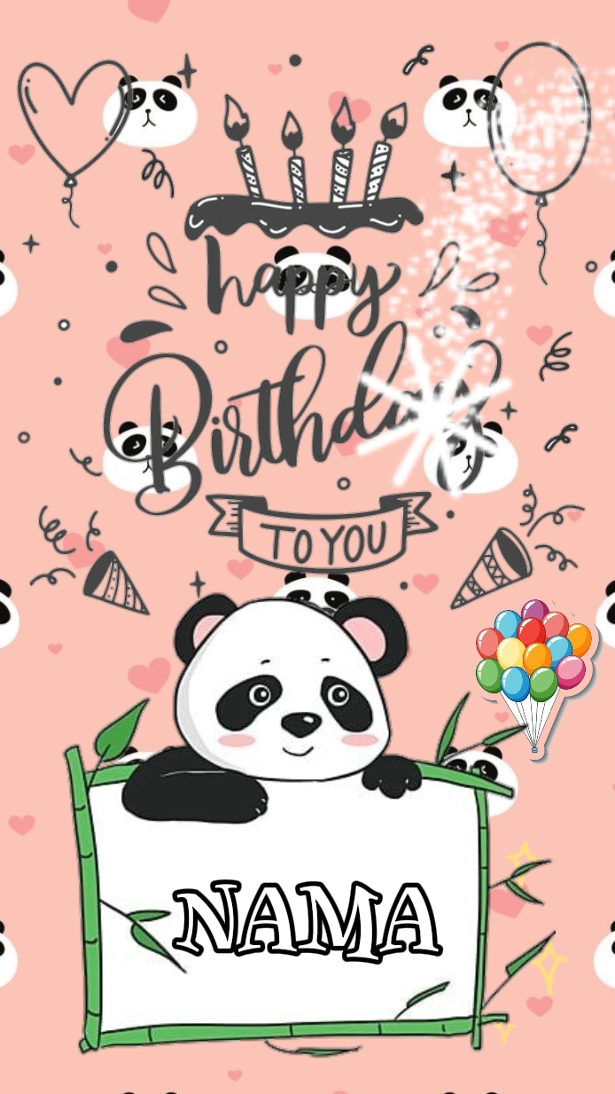 ultah tema panda