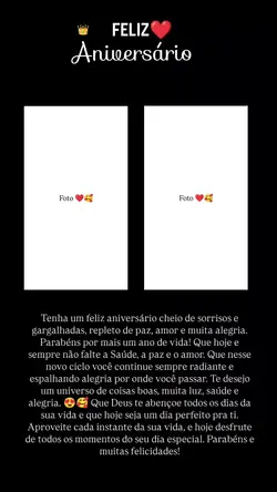 feliz aniversário 