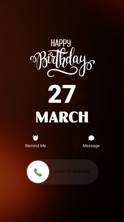 HBD 27 DE MARZO DE 2026