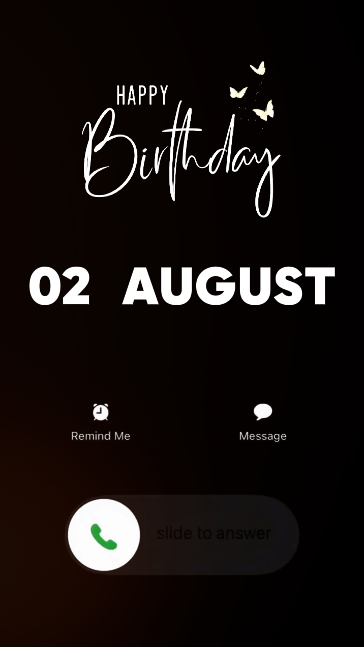 JOYEUX ANNIVERSAIRE 2 AOÛT