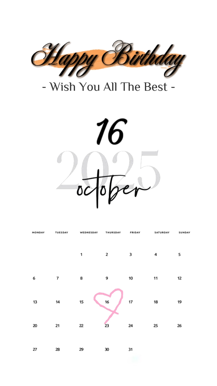 HBD 16 OCTOBER