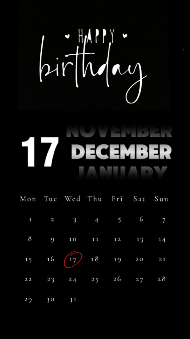 HBD 17 DE DEZEMBRO 