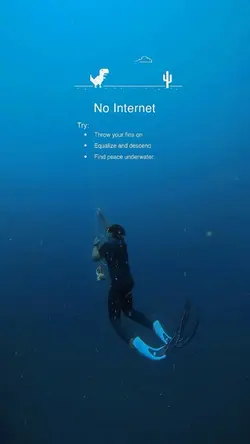 No internet freedive