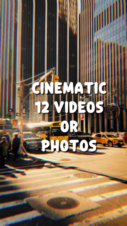 12 VÍDEOS CINEMÁTICOS