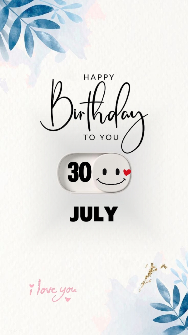 Aniversário 30 de julho