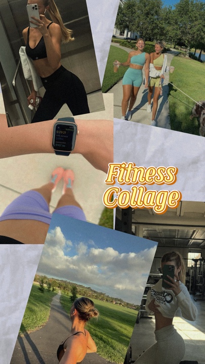 Collage de fitness